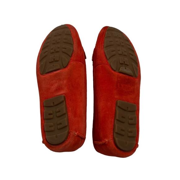 UGG | Clair Orange Suede Laser Cut Moc Slip On Loafer Size 8 - Picture 15 of 16